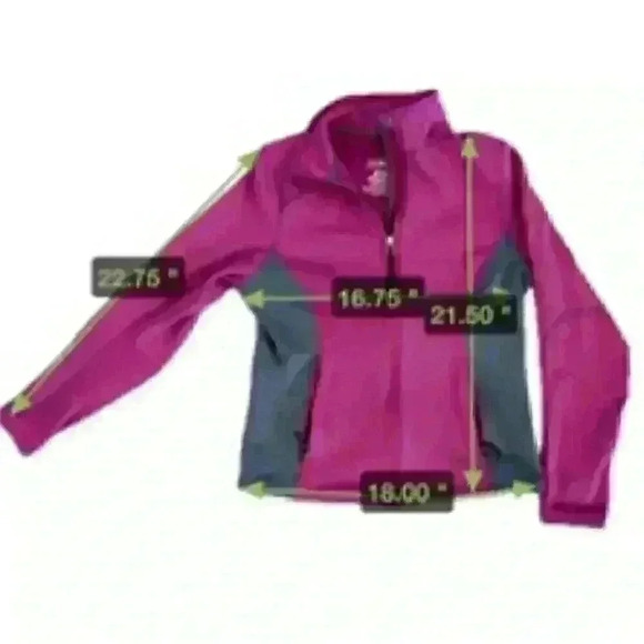 L.L.Bean  Zip Front Athletic Jacket, Fuchsia Color, Size XS PET - Picture 8 of 8